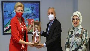 EMİNE ERDOĞAN AND POLISH PRESIDENT DUDA'S SPOUSE VISITED PITKES OFFICE