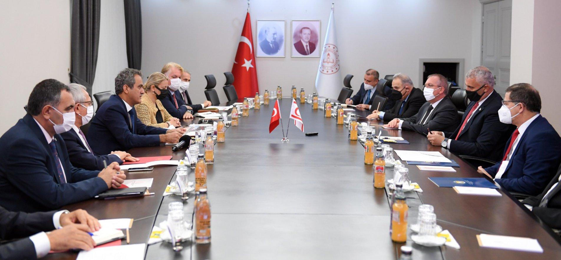 MINISTER ÖZER GOT TOGETHER WITH KKTC EDUCATION AND CULTURE MINISTER AMCAOĞLU