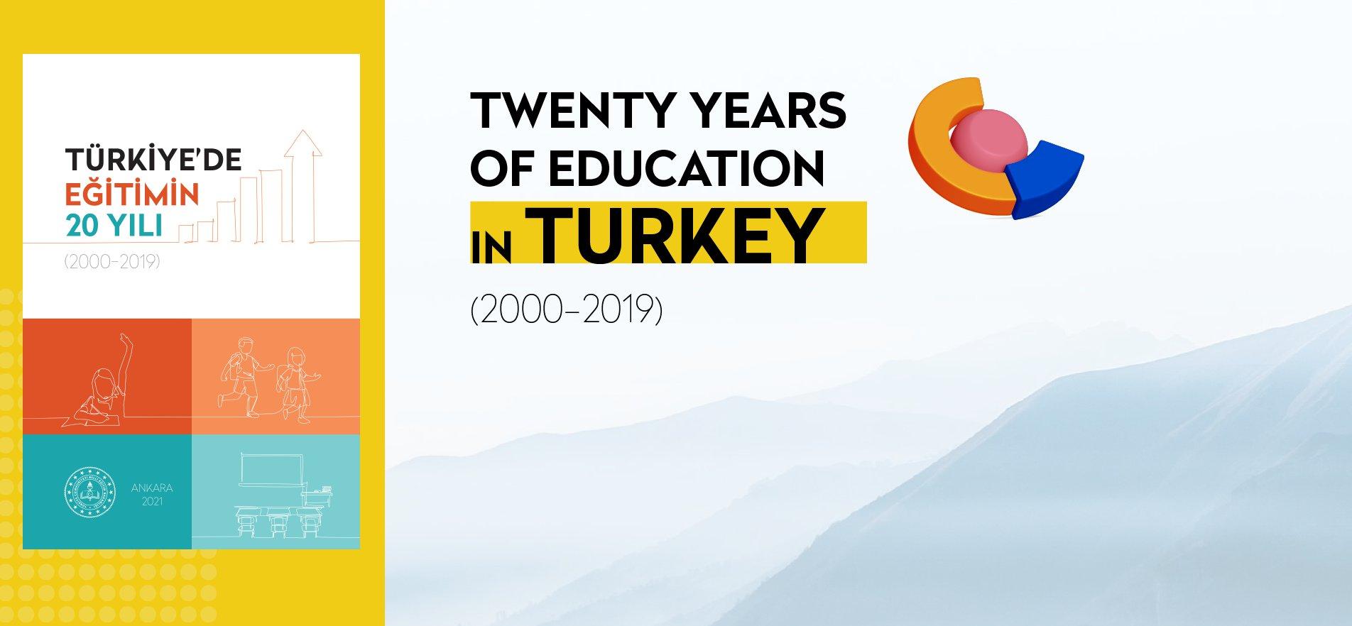 THE MINISTRY OF NATIONAL EDUCATION PUBLISHED THE BOOK OF TWENTY YEARS OF EDUCATION IN TURKEY