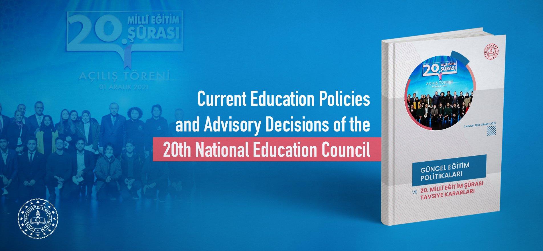 FIRST REPORT CONCERNING THE IMPLEMENTATION OF ADVISORY DECISIONS OF THE 20TH NATIONAL EDUCATION COUNCIL PUBLISHED