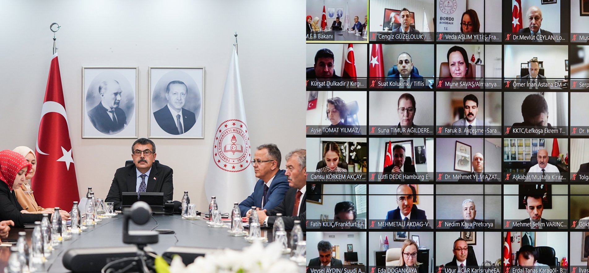 MINISTER TEKİN MEETS WITH EDUCATION COUNSELORS AND ATTACHES