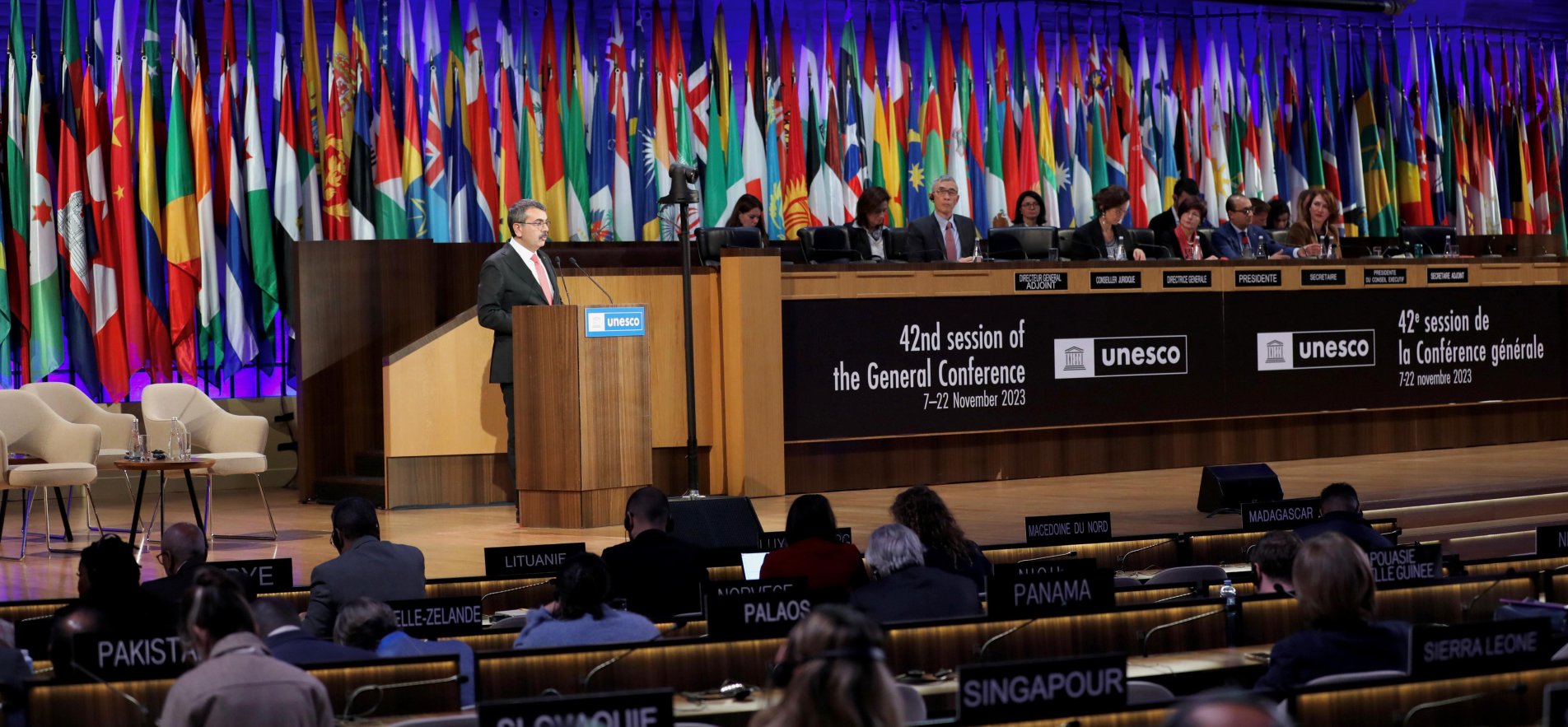 MINISTER TEKİN ADDRESSED THE WORLD AT THE UNESCO GENERAL CONFERENCE