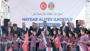 MINISTER TEKİN INAUGURATES SCHOOL BUILT BY AZERBAIJAN IN KAHRAMANMARAŞ